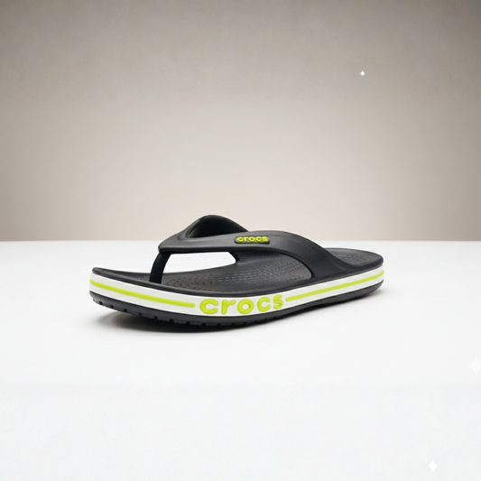 MS BAYABAND GENTS BLACK / GREEN CHAPPAL