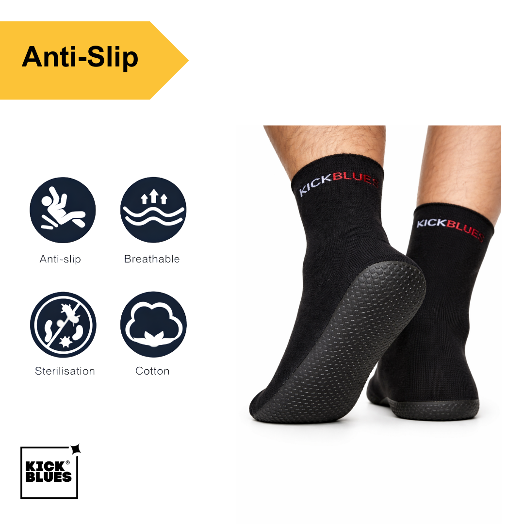 Temple Socks for Men & Women | Anti-Slip Comfort | Kickblues