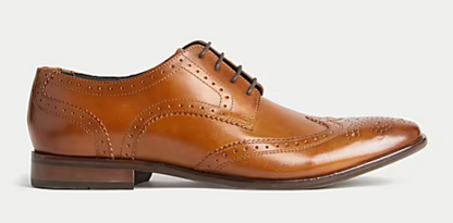 Myshopy Premium Men’s Leather formal Shoes - Tan